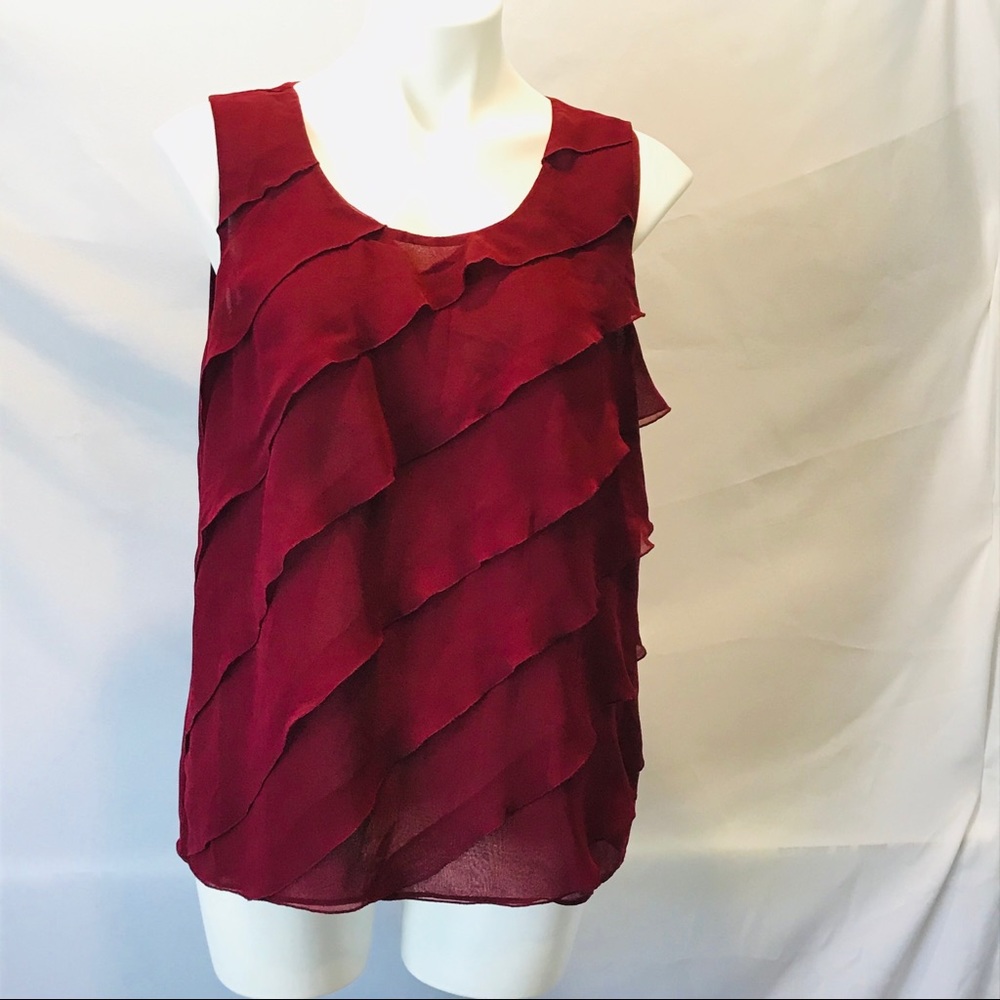 Talbots - ruffled tank